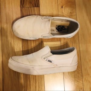 White Slip on Vans